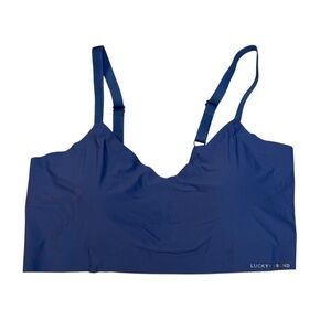 NWOT Lucky Brand Women’s Athletic Purple Blue Adjustable Bra Size 1X